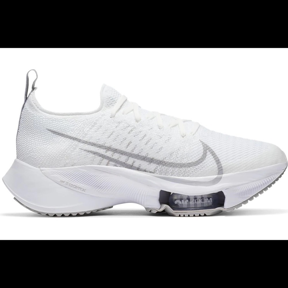 Nike Air Zoom Tempo Next% Flyknit - white pure platinum 8.5 womens